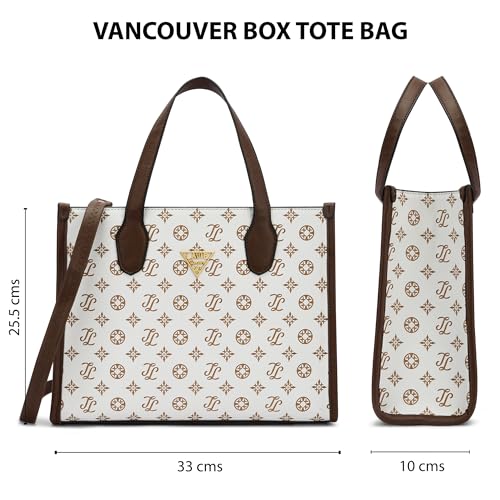 Image of Lavie Signature Women's LS Vancouver Box Tote Bag | Tote Handbag for Work | Ladies Purse | Stylish Shoulder Bag | Gift for Women