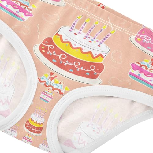 Colorful Birthday Cakes Candles Toddler Girls's Underwear 2T 202c11924