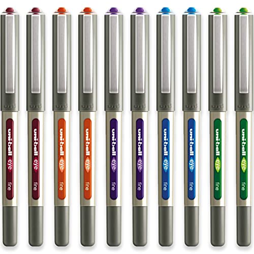 Uni-Ball Eye - Ub-157 Rollerball Pens - 0.7Mm Nib - Tropical - Pack Of 10 #TOP20