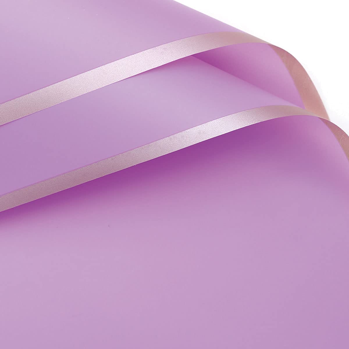 Papier kwiatowy na bukiety, papier do pakowania świeżych kwiatów, papier do bukietów kwiaciarni, opakowania na prezenty lub opakowania na pudełka na prezenty, rękodzieło DIY, czarny(Size:Light Purple)