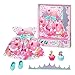 Produktbild BABY born Zapf Creation 834152 Deluxe Geburtstag 43cm-Puppenzubehör Puppenkleidung Set bestehend aus Kleid, Schuhen, Papierkrone und Törtchen, rosa türkis, S