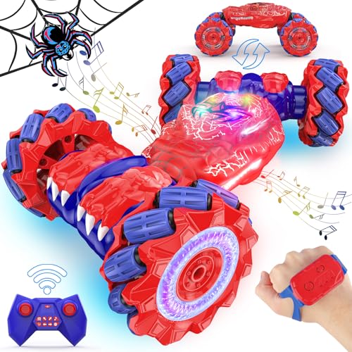 Gesture Sensing RC Stunt Car - Boys Toys Age 6-12 with Light & Mu...