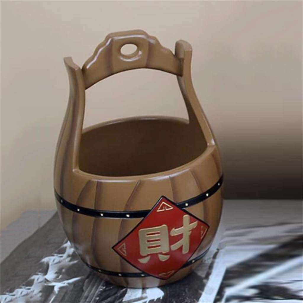 Chinese ceramic bucket storage and decoration home accessories storage tank bookshelf living room Bogu shelf