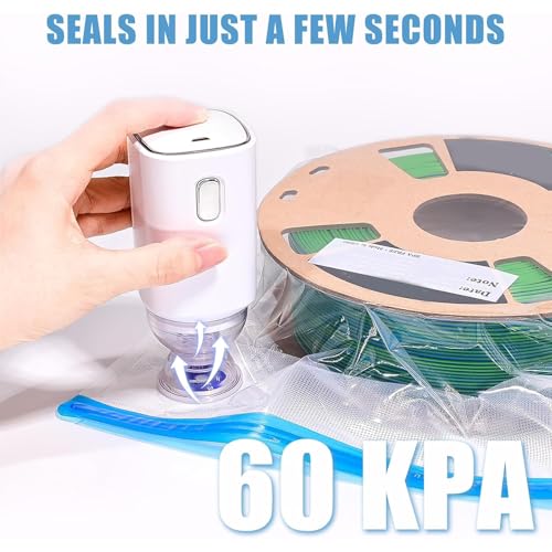 30 Pack Vacuum Storage Bags with Electric Pump, Filament Storage Vacuum Sealed Kit, Vacuum Seal Bags For Clothing Travel, Clothing Compression