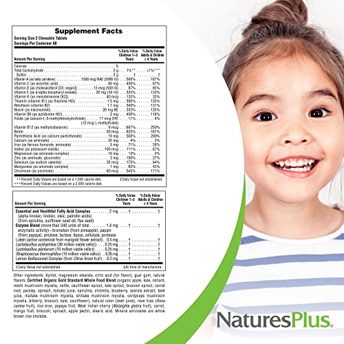 Natures Plus Animal Parade GOLD Children's Chewable Multi Cherry Flavour , 120