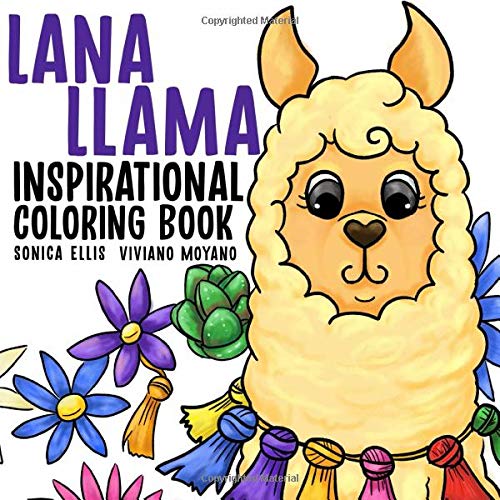 Lana Llama Inspirational Coloring Book