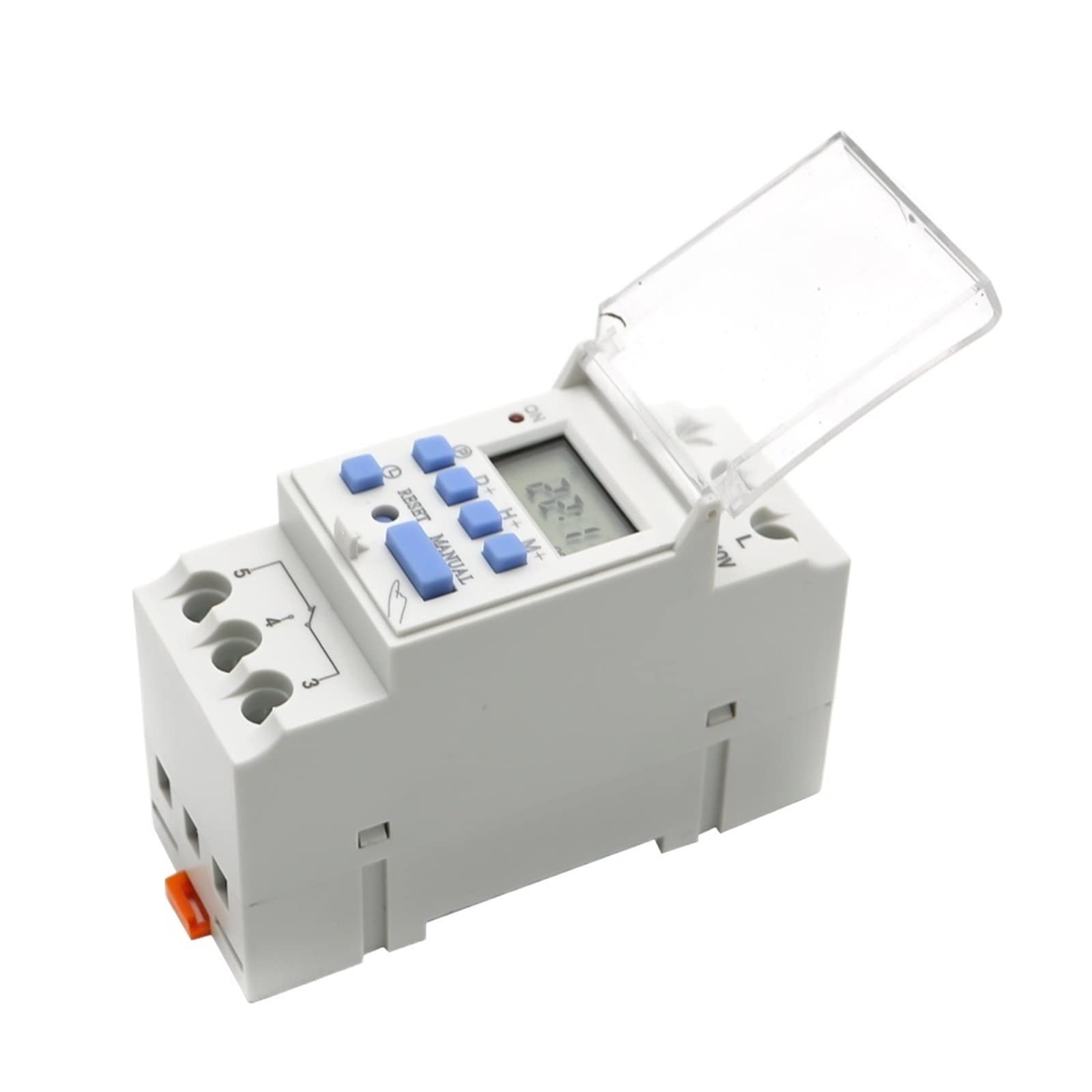 15A Rail 2 Wire Weekly 7 Days Programable Digital Time Switch Control de Temporizador de relé AC 220V 230V 12V 24V 48V 16A (Color : 30A, Size : 1NO 220V AC)