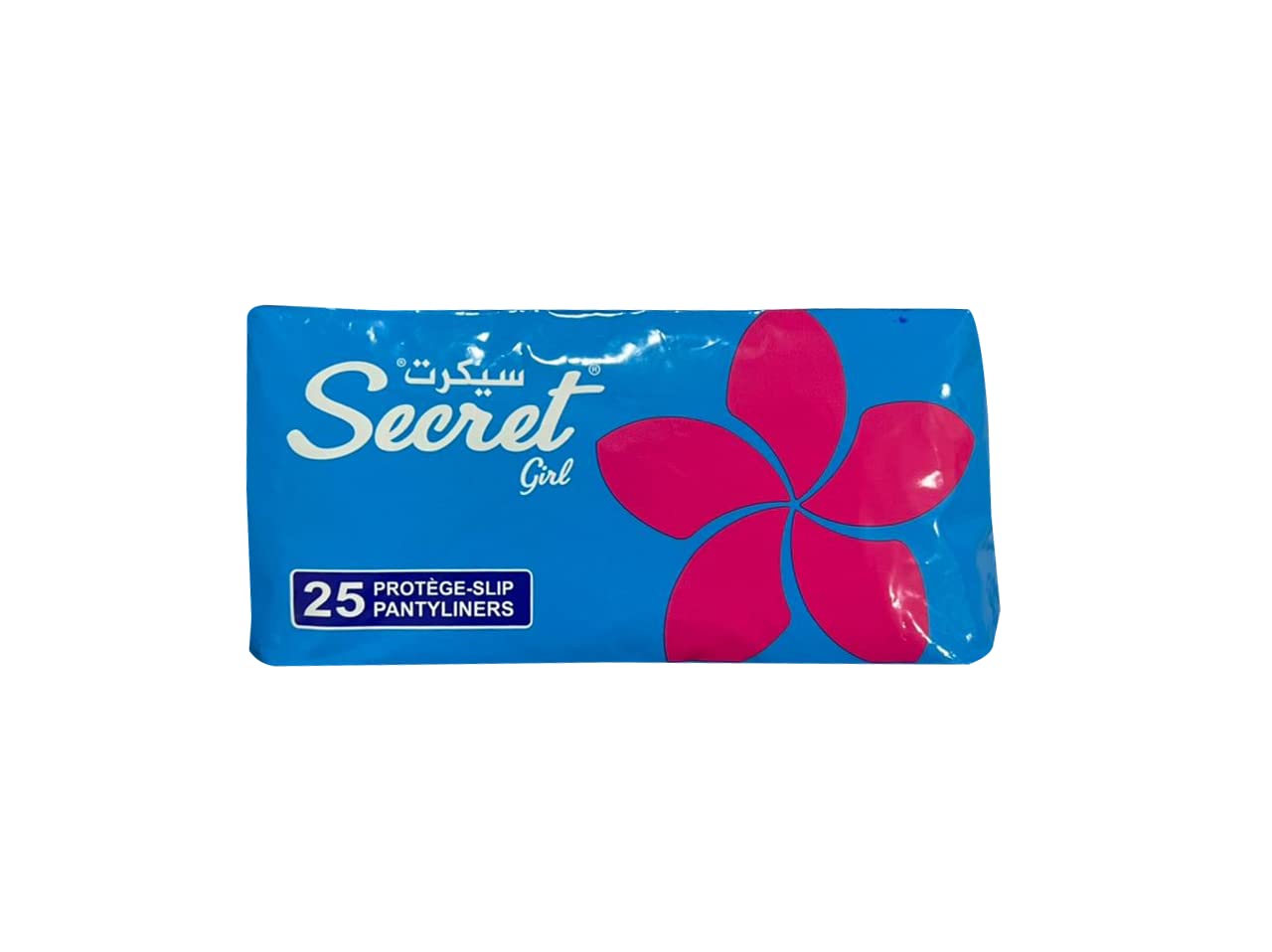 Secret Plus Pantyliners, 24 Pieces | 180mm Size | Blue – Ultra Thin, Soft & Comfortable, Daily Protection, Leak-Proof, Feminine Hygiene Essentials