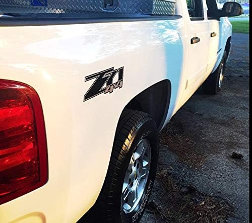 Miniatura 5 de Decal Mods Calcomanías Z71 4x4, color negro, Blackout GMC Sierra (2007-2013) – FBLK Bed Side 1500 2500 HD (juego de 2) calcomanías de cabecera con