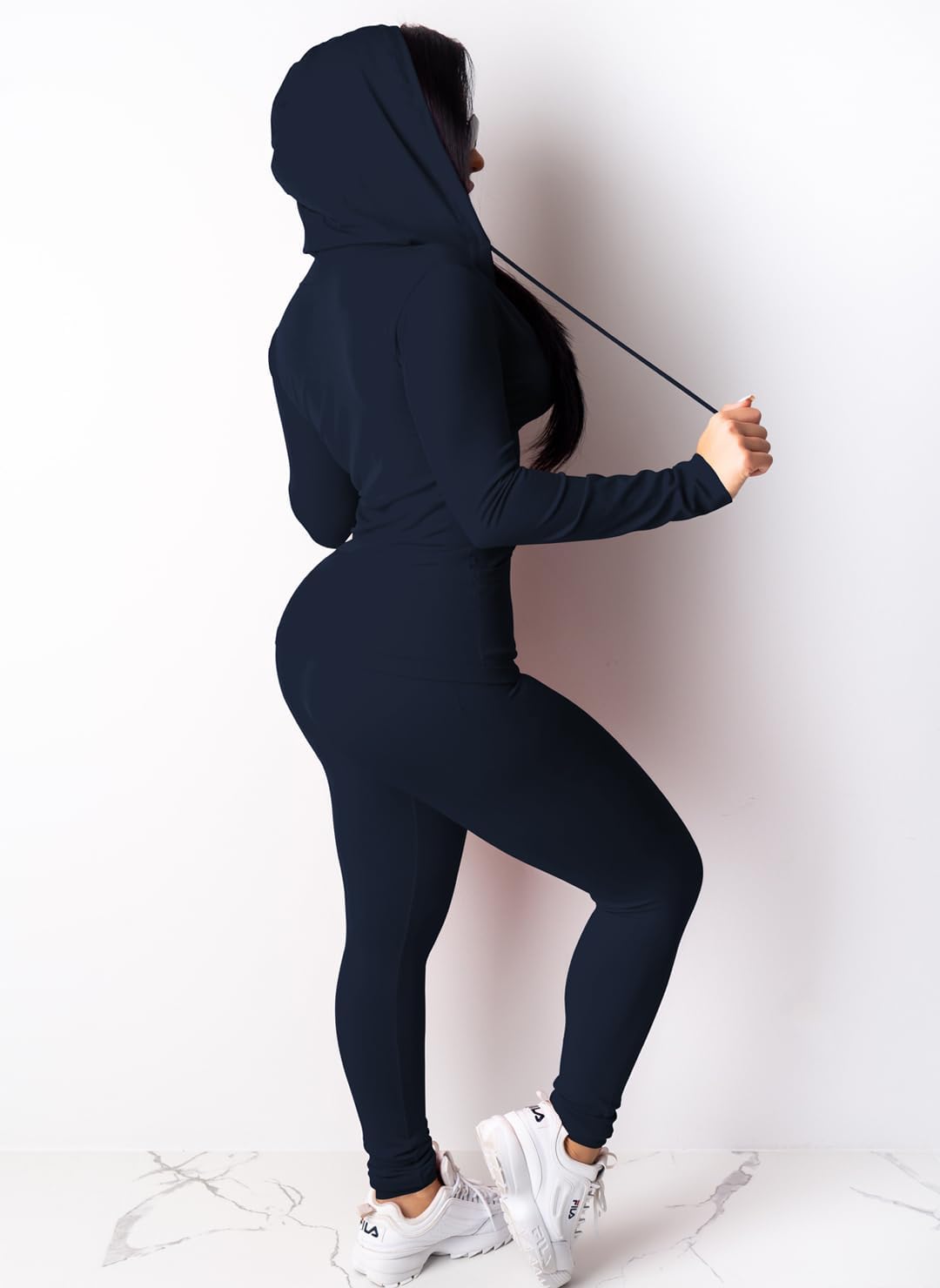 Mrskoala Two Piece Outfits for Women Jogger Sets Workout Sweat Suits Tracksuit Pants Set - Image 2
