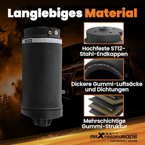 maXpeedingrods 2x Luftfederung Luftbalg für Mercedes R W251 V251 Hinten Rechts Links 251320042
