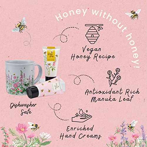 Heathcote & Ivory Hand Cream x2 50ml, Ceramic Mug for Tea or Coffee Moisturiser, Shea Butter, Floral Fragrance, Travel Size - Image 4