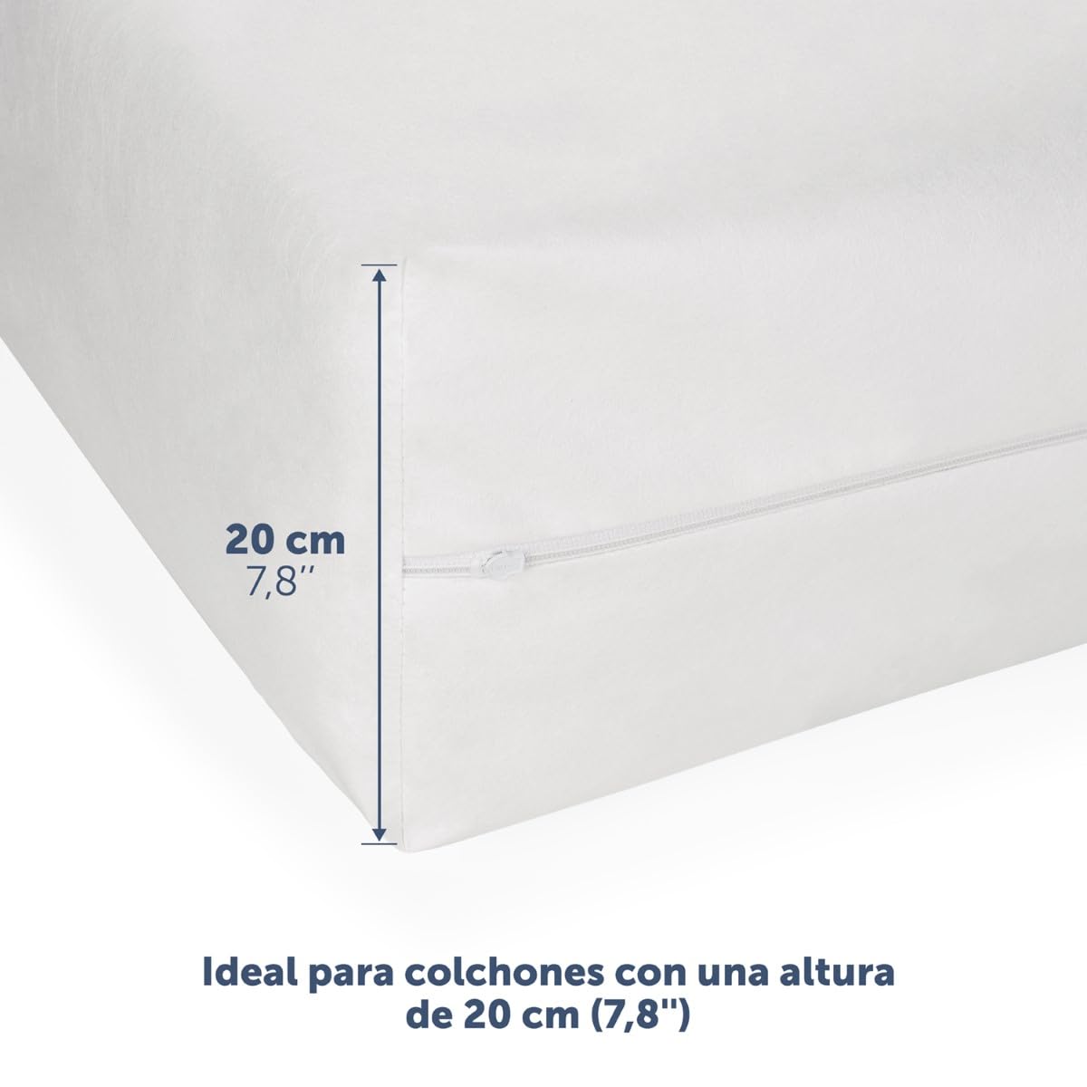 Blumtal 2 Juegos de Funda de colchón para alérgicos 90 x 200 x 8cm, Funda Topper - Antiácaros, Funda Protectora de colchón, Transpirable