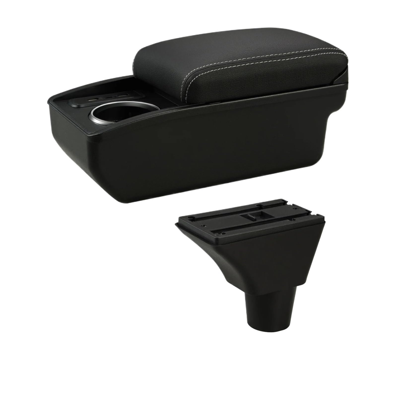UMDJJU For Opel For Meriva Car Armrest Box Center Console Store USB Port Retrofit Accessories Car Centre Console Armrest Box(C3 White Line 6USB)