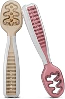 Vista 10 de NumNum Juego de cucharas para bebé, utensilios esenciales Pre-Spoon GOOtensils para 6+ meses, cucharas de autoalimentación de primera etapa