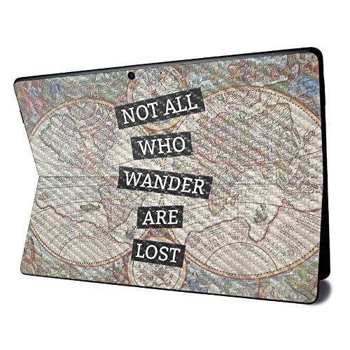 Image of MightySkins Carbon Fiber Skin for Microsoft Surface Pro X - Who Wander | Textured Carbon Fiber Finish | Easy to Apply, Remove, and Change Styles | Made in The USA