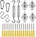 Produktbild Vintoney Sonnensegel Befestigung Set, Heavy Duty Sonnensegel Sonnensegel Zubehör Set für Gartendreiecke, quadratisch, rechteckig, Sonnenschutz Segel Befestigungs Zubehör für Garten, Einfache Montage