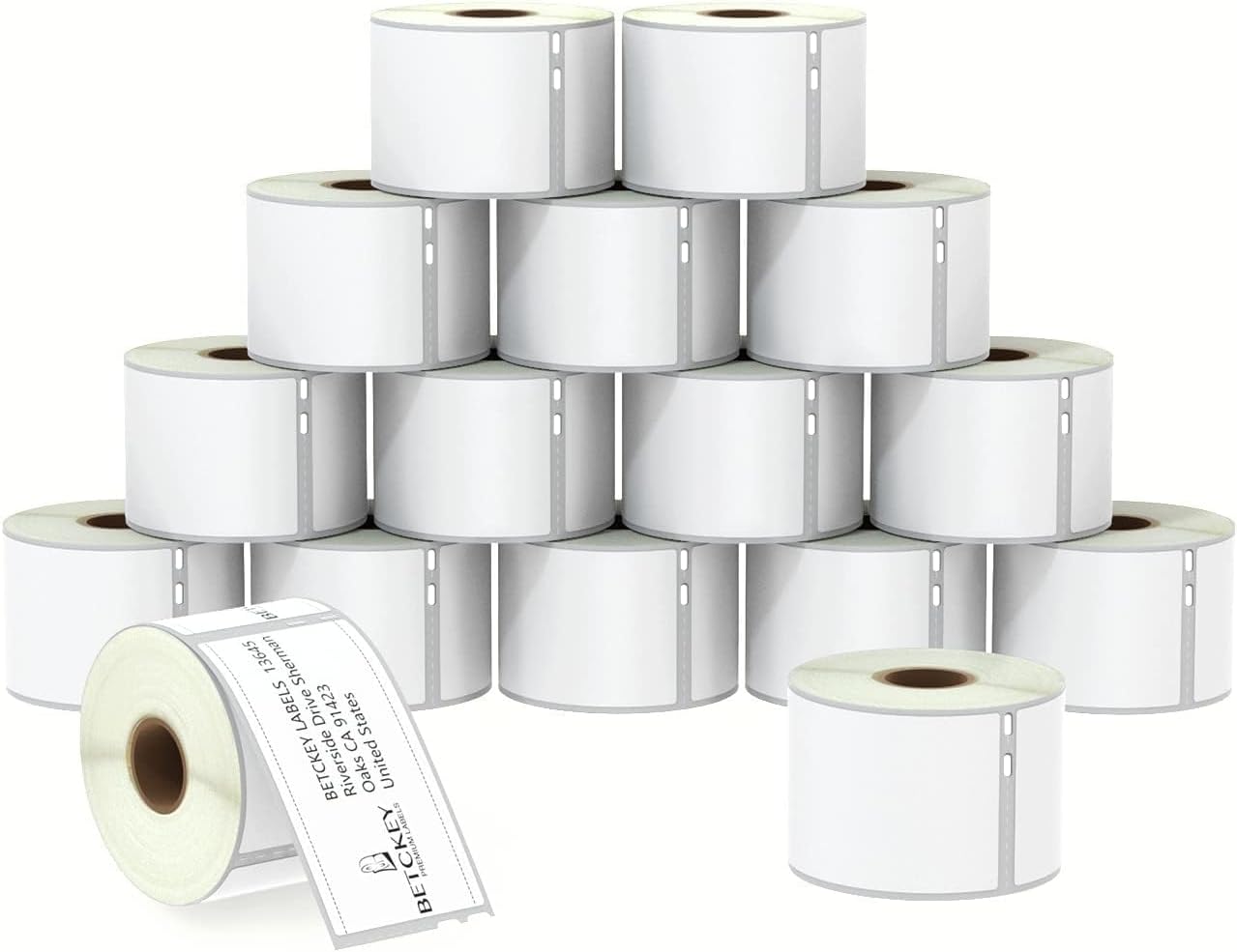 Multipurpose Labels Replace for DYMO 30324/30258 (2-1/8" x 2-3/4"), Perforated, Compatible with DYMO Labelwriter 450, 4XL, NOT Fit 550 & 5XL [16 Rolls/6400 Labels]