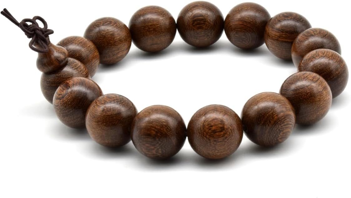 Zen Dear Unisex Natural Silkwood Tibetan Buddhism Meditation Prayer Bead Necklace Japa Mala Beads Bracelets