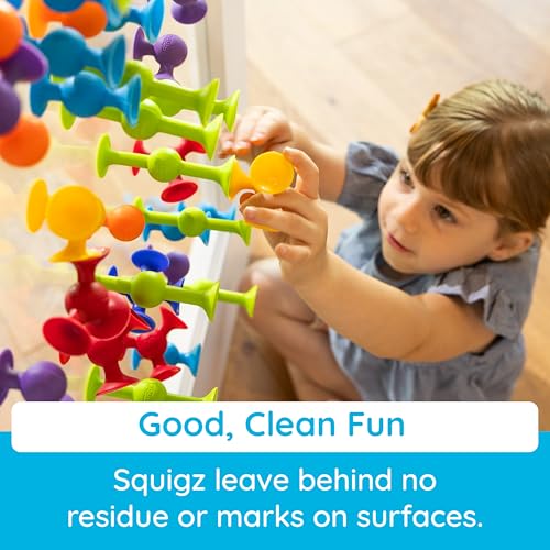 Fat Brain Toys Squigz Starter Set, 24 Piece Suction Bath Toys, Sensory Toys for Kids 3 and Up - Image 6