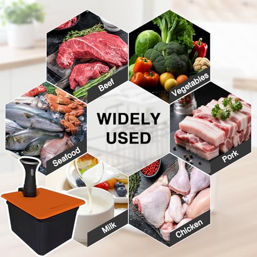 Bac cuisson sous vide 12L anti-flottaison avec support silicone pour thermoplongeur - 6