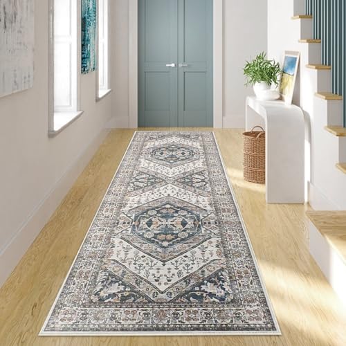 Alfombra de pasillo lavable de 65x180 cm con diseño estampado 6