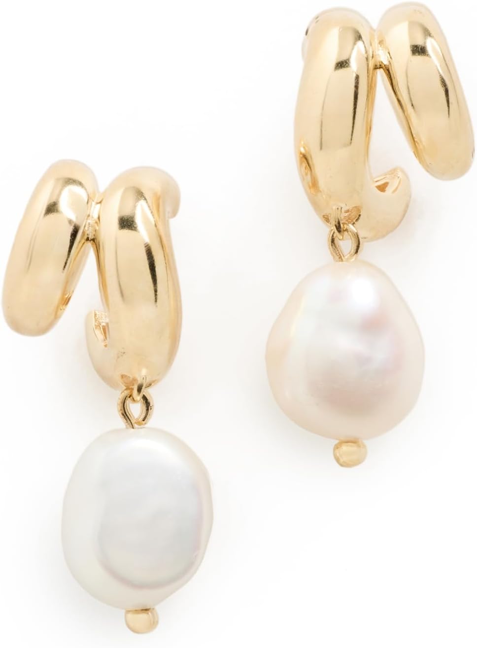 SHASHI Women's Mariko Pearl Drop Earrings, Gold/Pearl, One Size
