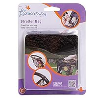 Dreambaby Baby Stroller Net Bag - Pushchair & Pram Mesh Net Storage Compartment Organizer -Black - Model F235