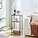 Amazon.com: Tajsoon Tall End Table 3 Tier 30 Inch Narrow Side Table ...