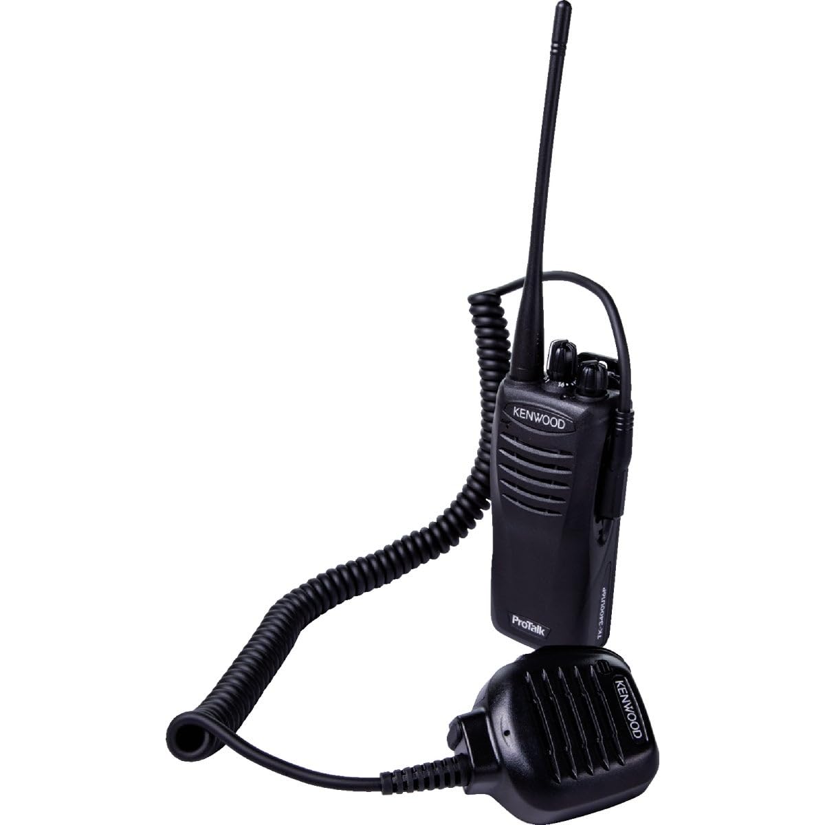 Kenwood Micrófono con altavoz militar con conector para auriculares KMC-45D, negro