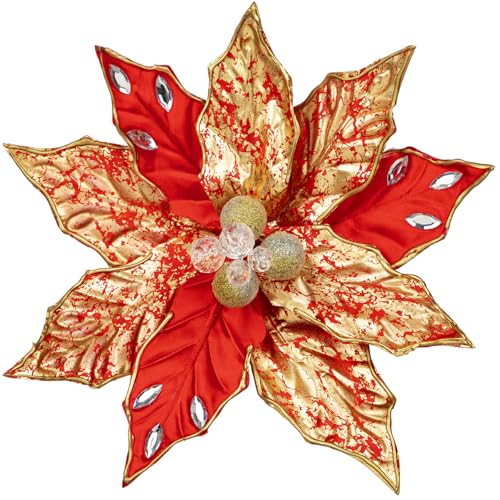 Arborus 3 STK Kunstblumen Weihnachtsdeko Künstliche Weihnachtsblumen...