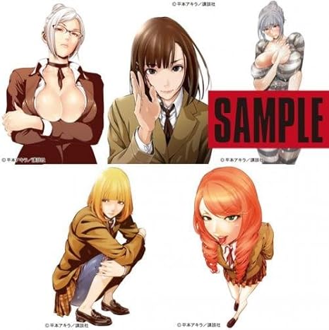 Amazon 監獄学園 イラスト缶バッジセット 5種セット Fセット バッジ おもちゃ