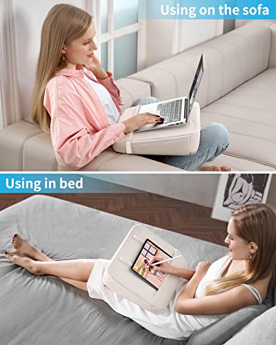 Saiji Laptop Lap Desk - Computer Lap Desk With Pillow Cushion, Fits Up To 17 Inch Laptop, Macbookair, With Storage Function （16.9X12.6,） #TOP6