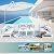 OUTPLATIO Aluminum Patio Furniture Set with Side Tables Conversation Set Outdoor Modern Luxury Sofa Set (8 Pieces,White)