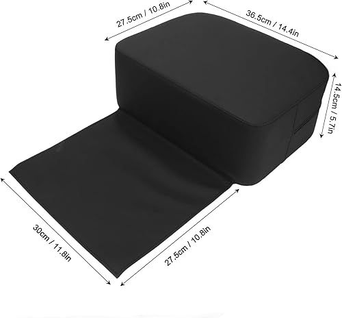 Miniatura 2 de Cojín de asiento elevador de salón para corte de pelo infantil, asiento de cuero sintético para silla de salón, peluquería