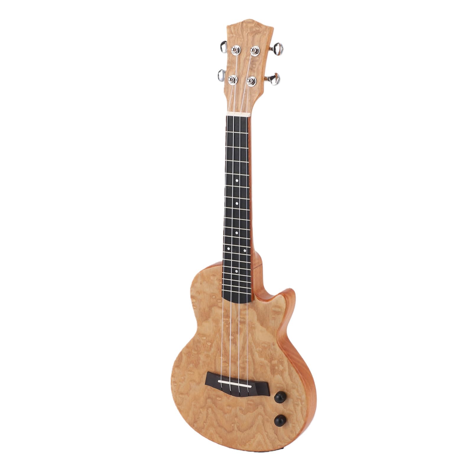 Keenso Ukulele Elettrico, Ukulele Elettrico Bluetooth da 23 Pollici con Struttura in Ebano in Fibra di Carbonio Okoume, Ricaricabile 600mAh, Ricarica 2H, con Custodia per Adulti e Amanti della Musica