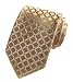 MENDENG Black Gold Striped Tie Woven Jacquard Silk Men's Suits Ties Necktie