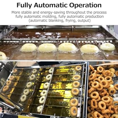 2600 Stück/h Kommerzielle Mini-Donut-Maschine mit 6 Reihen, Temperatur, Zeit, Größe, Süße-einstellfunktion, Automatischem Umdrehen, 304-Edelstahl-donut-maschine für Restaurants Und Bäckereien – Bild 4