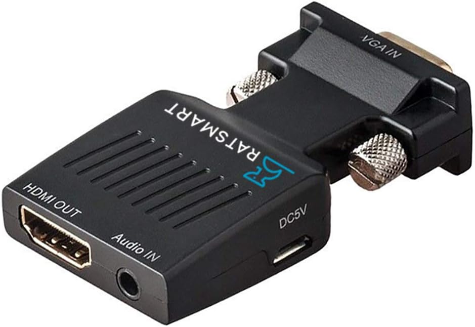 VGA to HDMI Adapter with Audio 1080P VGA Male to HDMI Female Adapter Converter - Connect PC with VGA to TV/Monitor/Projector with HDMI Port