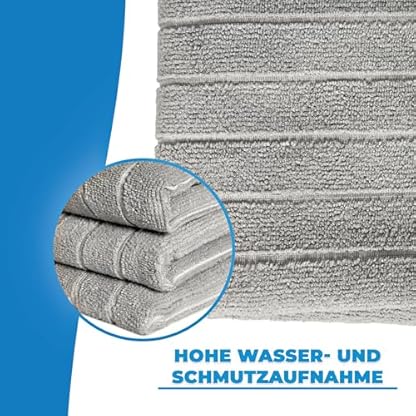 limpando 10x Geschirrtücher und Küchentücher (40x65cm) - Putzlappen für Glas, Besteck, Teller und Küche - Mikrofaser Trockentuch/Geschirrhandtücher- Saugstark und schnelle Trocknung | Kitchen Towels – Bild 5