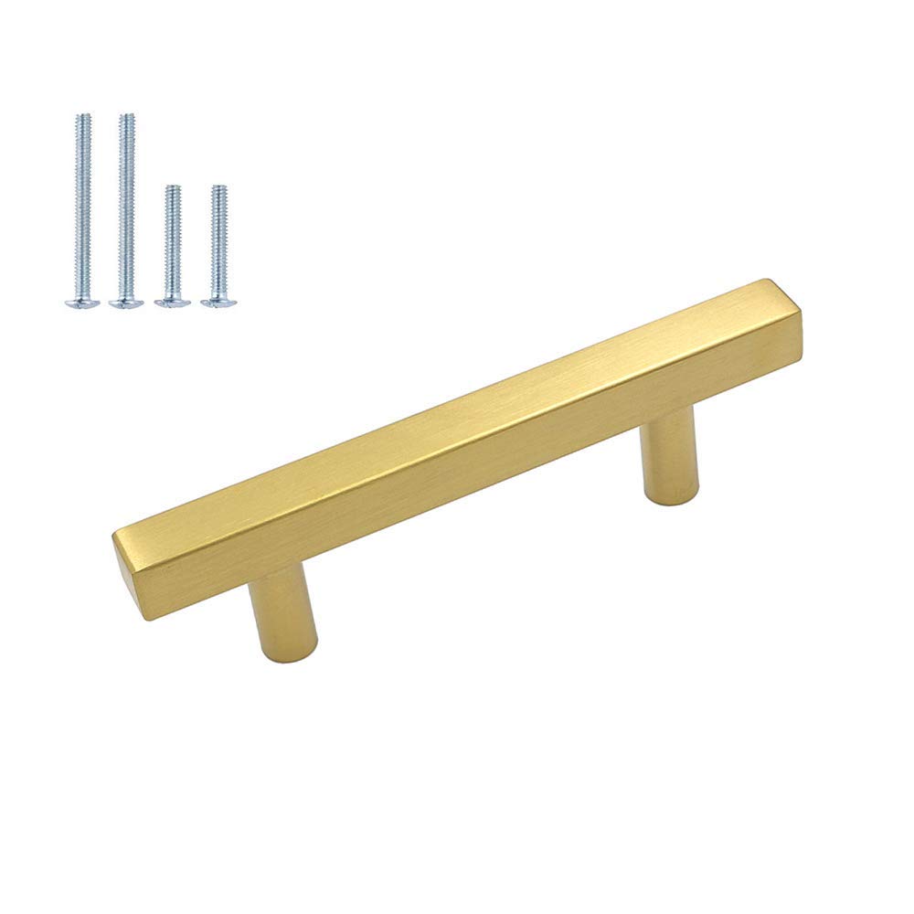 Buy 10 Pack Gold Kitchen Handles Brass Drawer Pulls LONTAN