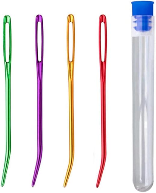 Sewing Needles, 4 Pcs Weaving Needle Darning Needles, Hand Sewing Needle, Knitting Needles, for Hand Sewing Crafts