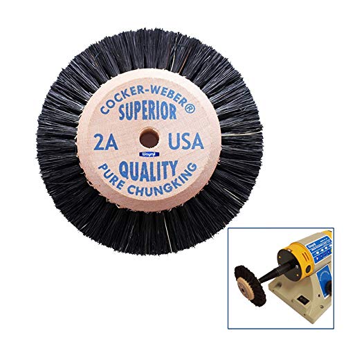 Wood Hub Rotary Wheel Bristle Brush #2A Jewelry Cleaning Deburring Polishing & Finishing