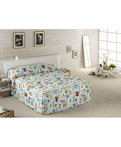 ENGUITEX EDREDÓN Cama de 90 cm Azul Modelo Pirata