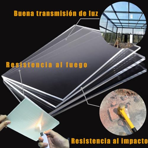 Panel de techo de policarbonato resistente a la intemperie y protección UV 4