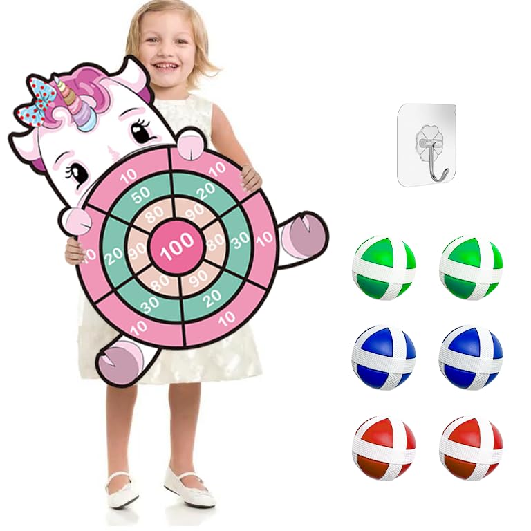 71cm Wurfspiel Kinder mit mit 6 Bällen,Dartscheibe Kinder,...