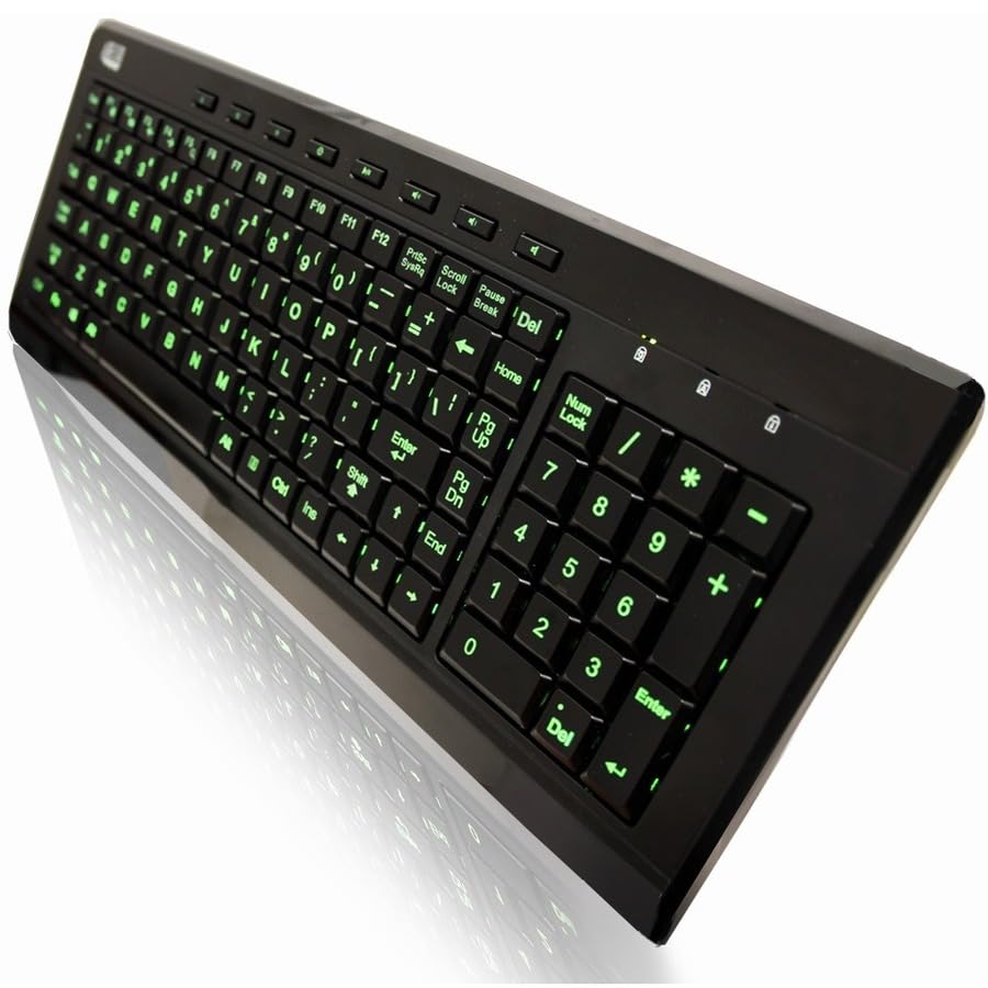 Clavier informatique USB QWERTY Adesso SlimTouch 120 noir compact - 4