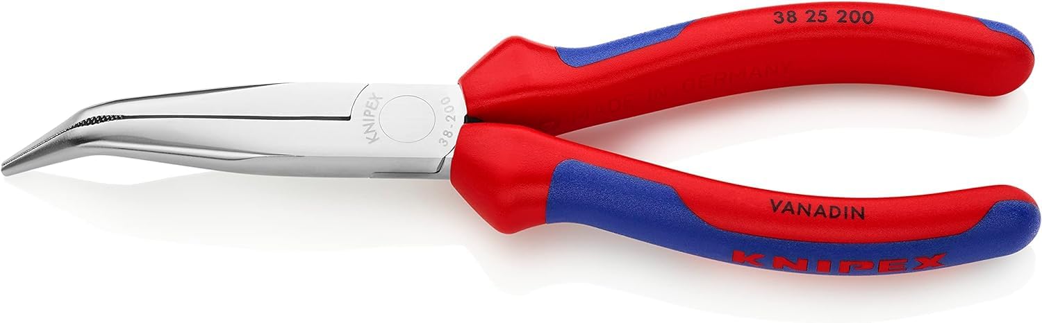 Knipex Yellow Mechanics' Pliers Chrome-Plated With Multi-Component Handles 200 Mm, 38 25 200