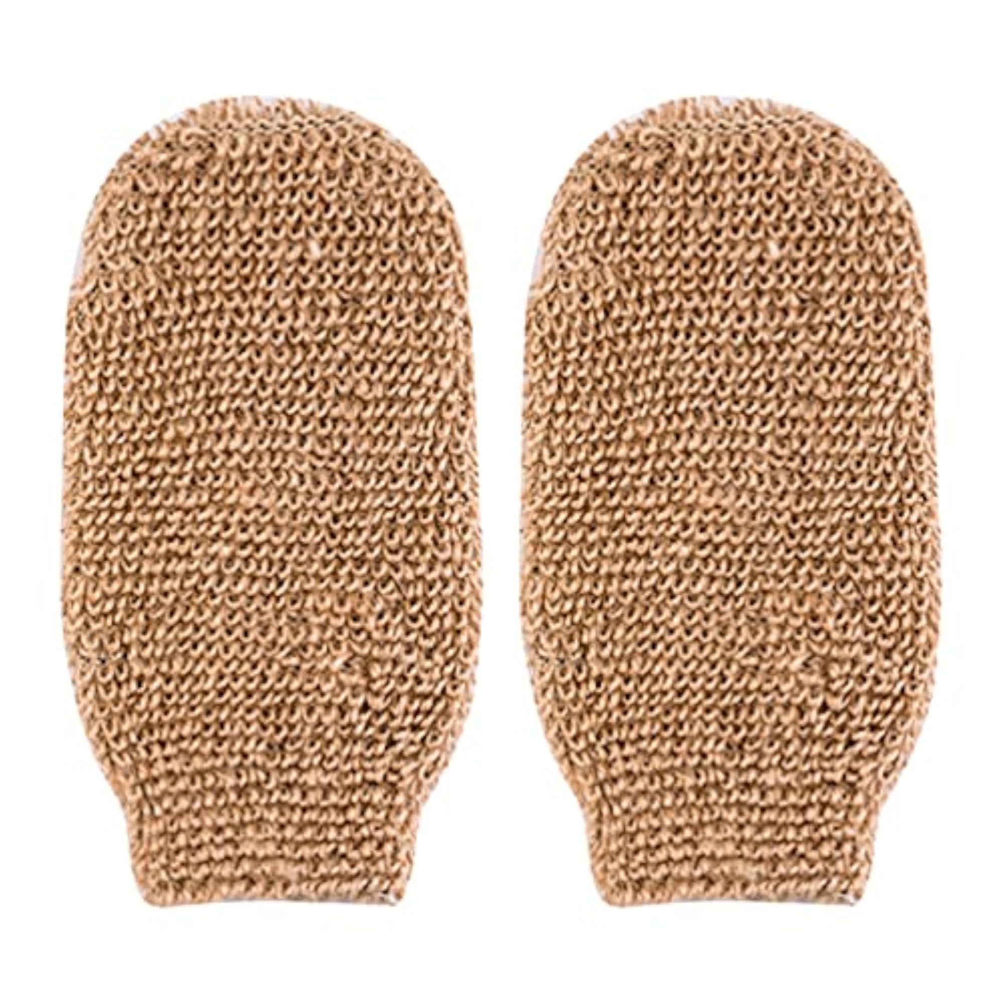 2pcs Bath Shower Gloves Mitten Exfoliating Scrubber