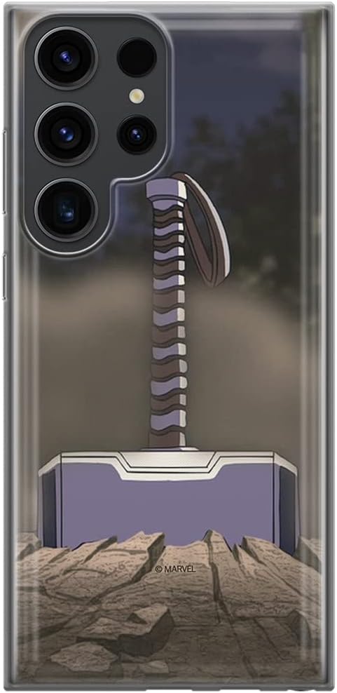 ERT GROUP Mobile Phone case for Samsung S23 Ultra Original and Officially Licensed Marvel Pattern Thor 002 optimally adapted to The Shape of The Mobile Phone, case Made of TPU